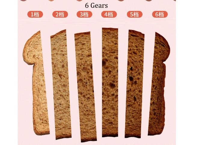 Автоматический тостер для хлеба 2 ломтики торта электрическая печь завтрака 6