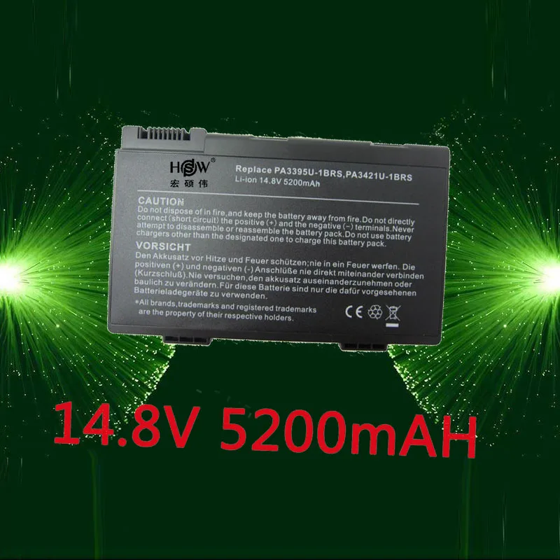 HSW 5200 мАч 8 ячеек новая и Замена Аккумулятор для ноутбука TOSHIBA PA3395U-1BRS PA3421U-1BRS M30X-104
