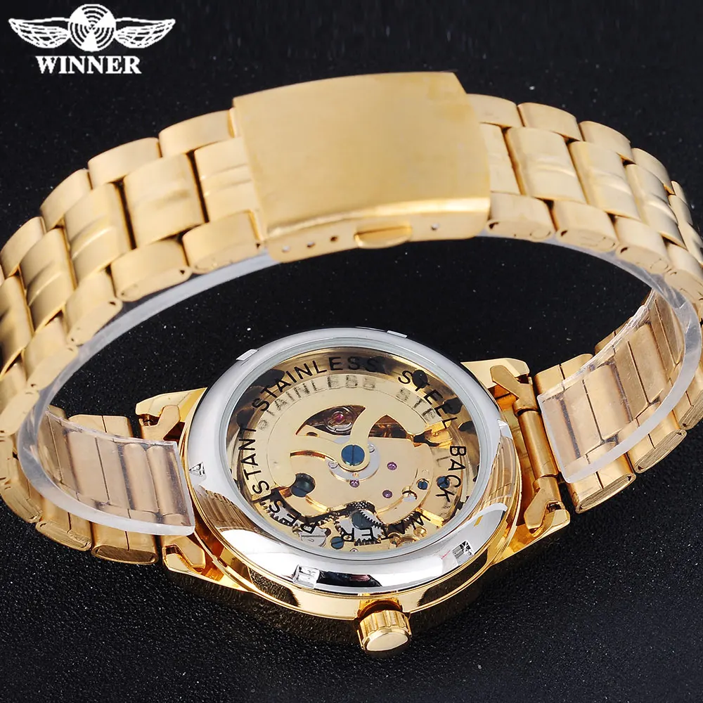 Часы наручные Winner Мужские механические модные брендовые автоматические
