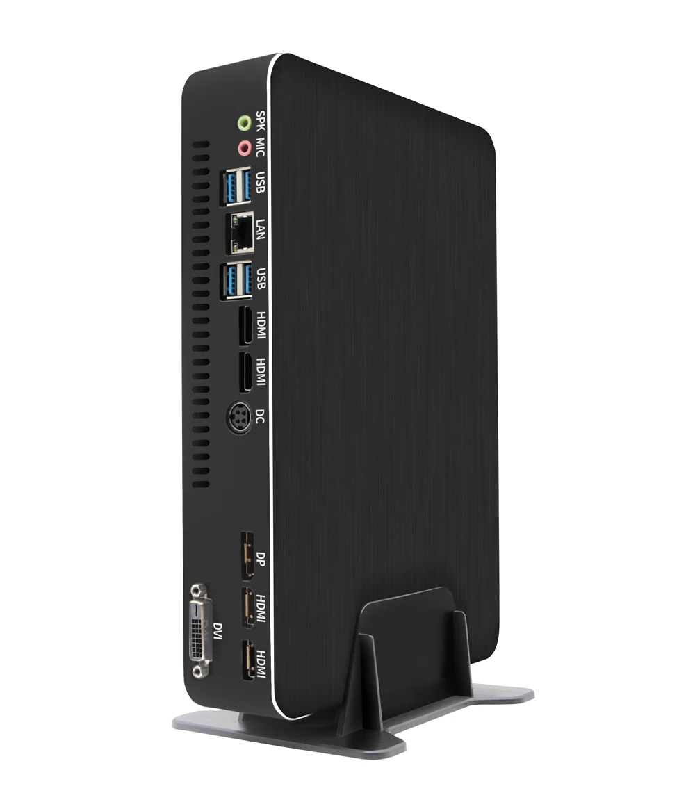 Новейший 4G Специальный карточная игра Мини ПК с GTX1050TI Intel Qaud Core i7 7700 8MB cache 2* HDMI DVI DP многоэкранный дисплей ПК
