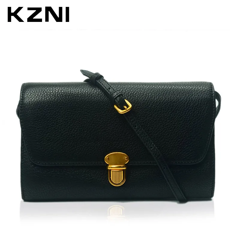 KZNI женские сумки из натуральной воловьей кожи клатч Модные Сумки 2017 Sac a Main Femme De