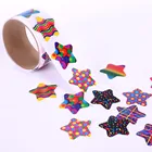 Наклейки Детские в виде пентаграммы, лента с наклейками см, 100 шт., 3,8