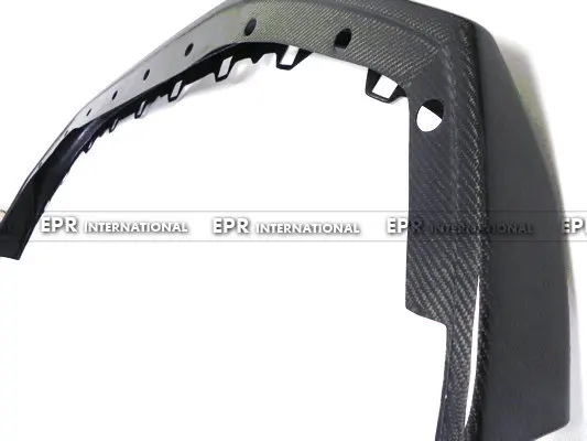 Автомобильный Стайлинг углеродное волокно Zele передняя губка глянцевое бампер