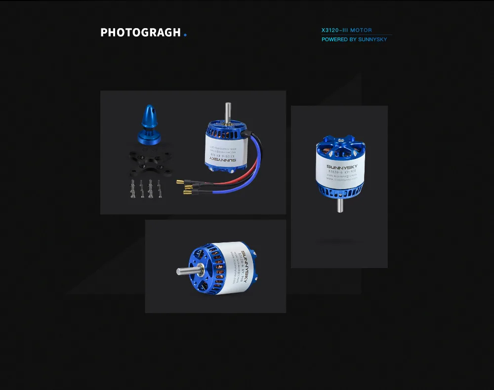SunnySky X3120III 760KV 880KV 1025KV бесщеточный двигатель серии X для RC самолета квадрокоптера