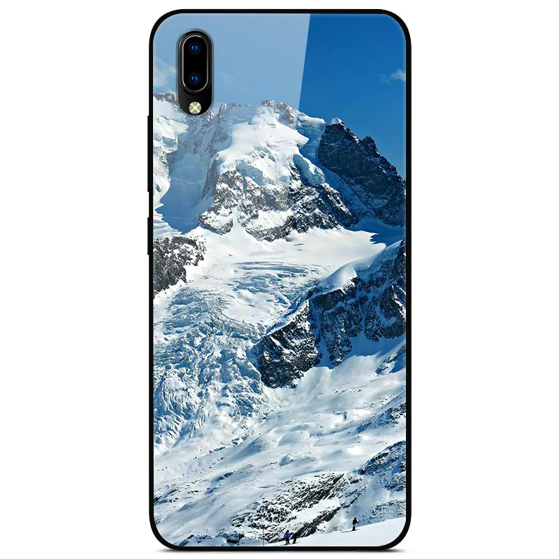 F для VIVO Y91C чехол VIVOY91C стеклянный жесткий чехол для телефона для VIVO Y91i чехол VIVO Y91 C мягкий бампер чехол закаленное для Vivo Y93 Y 93 - Цвет: 21