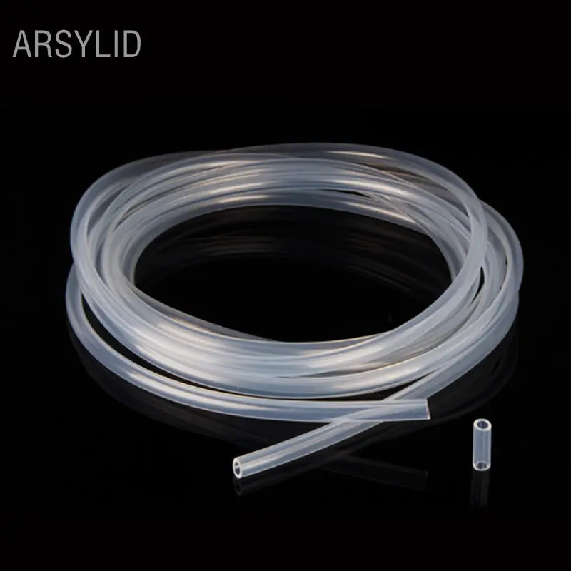 

ARSYLID 1meter 8x12 water cooling pipe transparent ultra soft silicone pipe for water block radiator Waterblock cooler