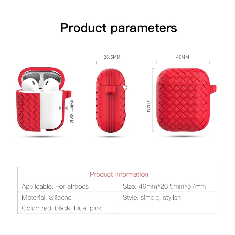 ! ACCEZZ Bluetooth беспроводной Чехол для наушников Apple Airpods аксессуар беспроводные