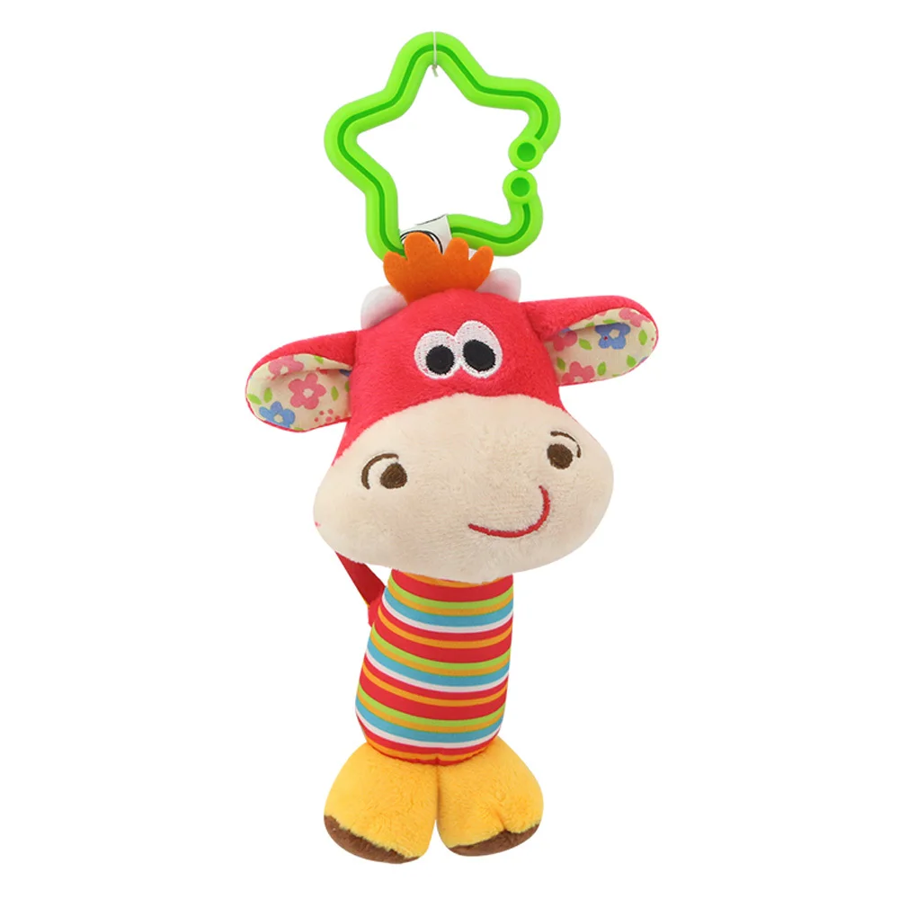 Deer Детская погремушка, детская коляска, подвесная мягкая игрушка, милые животные, кукла, детская кроватка, подвесная игрушка-колокольчик, слон, кролик, собака - Цвет: Deer