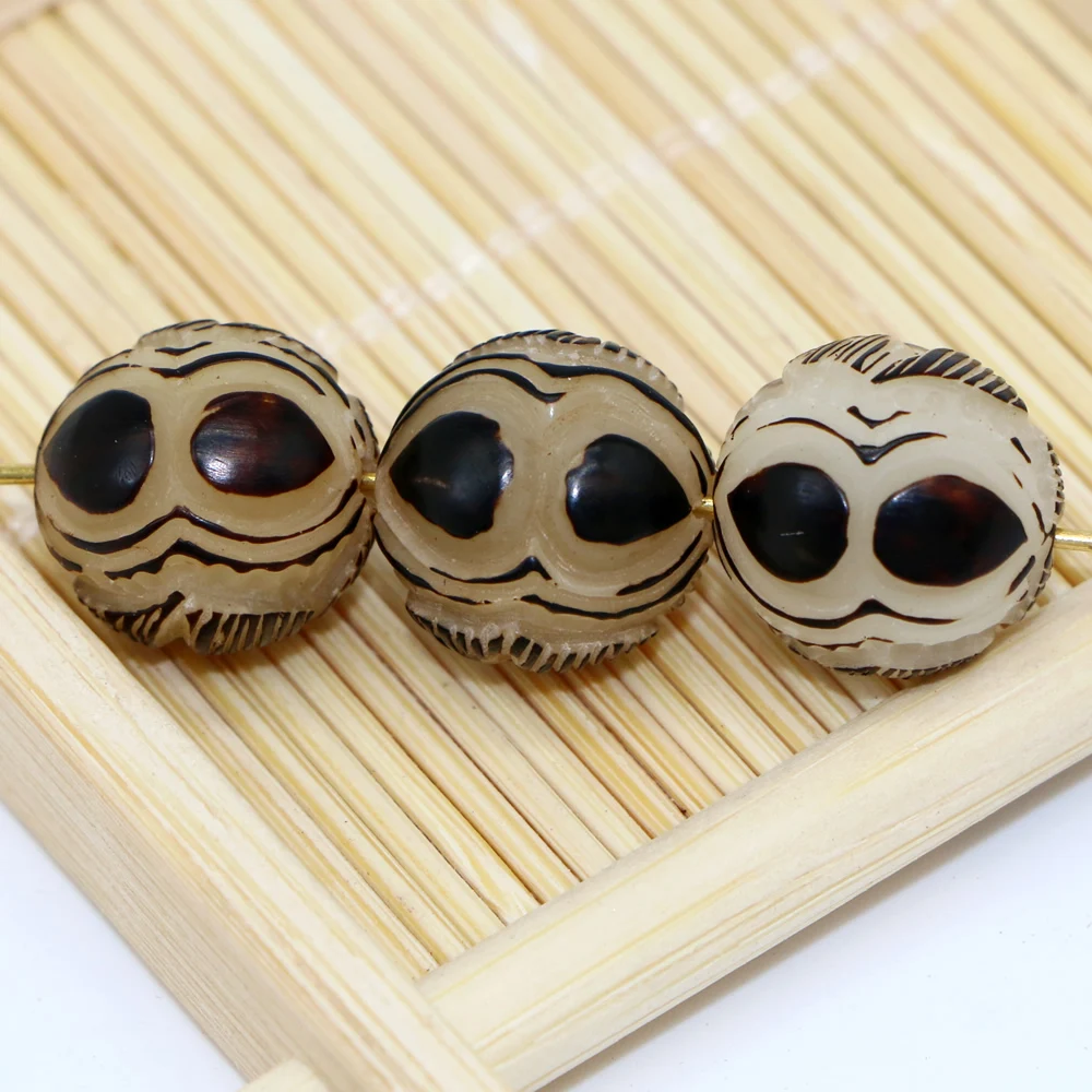 Natural White Bodhi Seed Carved peanuts Buddha beads Findings Wholesales | Украшения и аксессуары