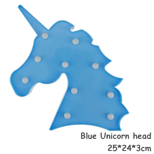 Blue Unicorn Звездное облако Луна 3D ночной Светильник Светодиодный настольный светильник детский подарок игрушка Домашний Светильник ing ночные лампы Свадебный декор романтический - Испускаемый цвет: Blue Unicorn