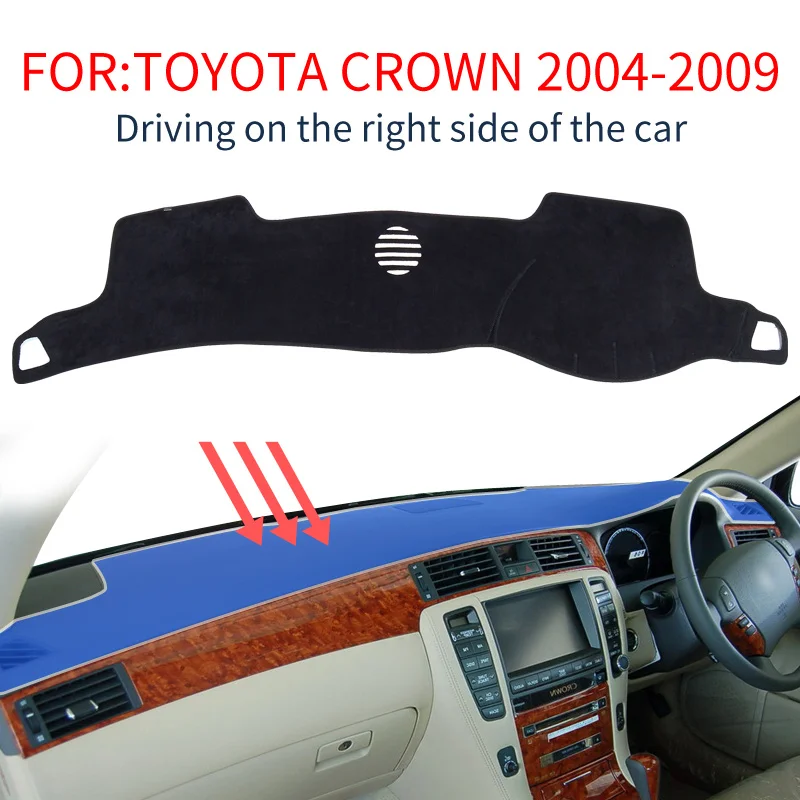 Smabee коврик для приборной панели черный коврик для Toyota crown s180 2003 2004 2005 2006 2007 2008