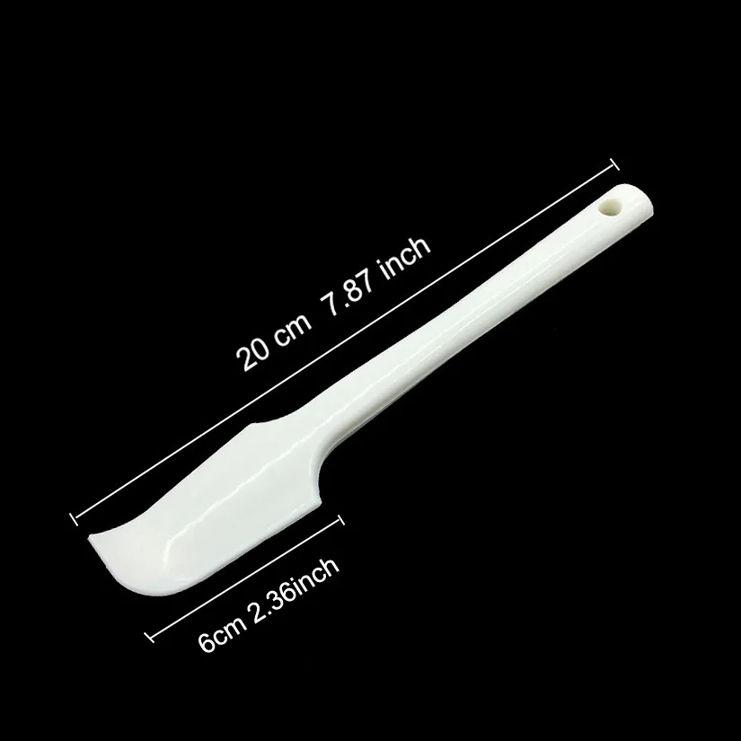 Оптовая продажа 10 шт./лот белая силиконовая дуга для торта палитра скребок крема