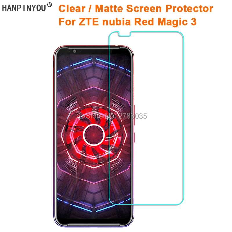 Для ZTE nubia Red Magic 3 6 65 &quotпрозрачная глянцевая/Антибликовая матовая защитная пленка