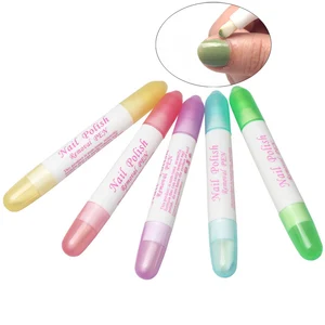 Ручка-корректор для нейл-арта, 5 шт.лот, удаление ошибок с 3 наконечниками, Очиститель Ногтей, стирание ногтей, инструменты для маникюра, набор для снятия гель-лака