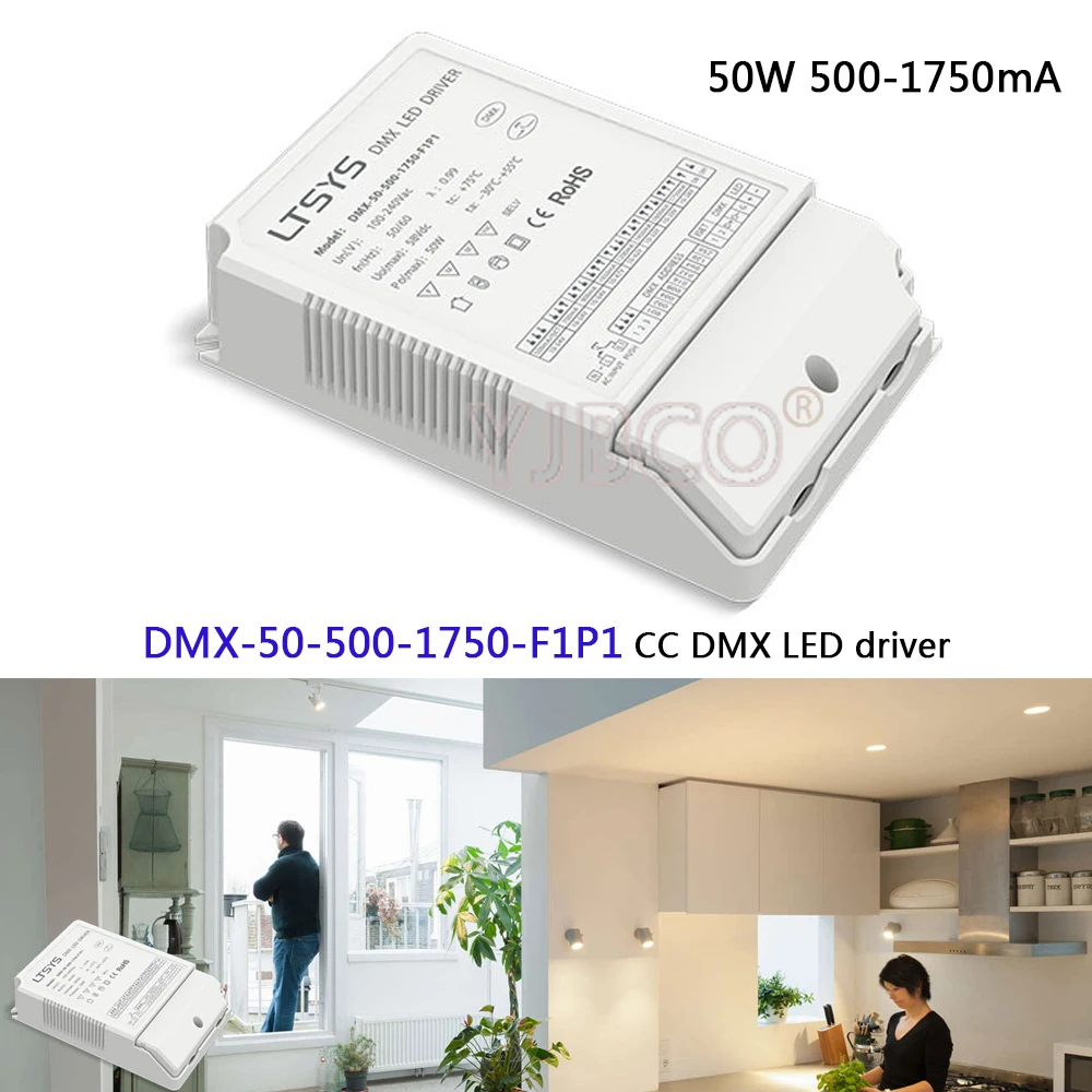 LTECH DMX 50 500 1750 F1P1 CC драйвер AC100 240V вход 500mA 1750mA 5 Вт DMX512/RDM выход интеллектуальное
