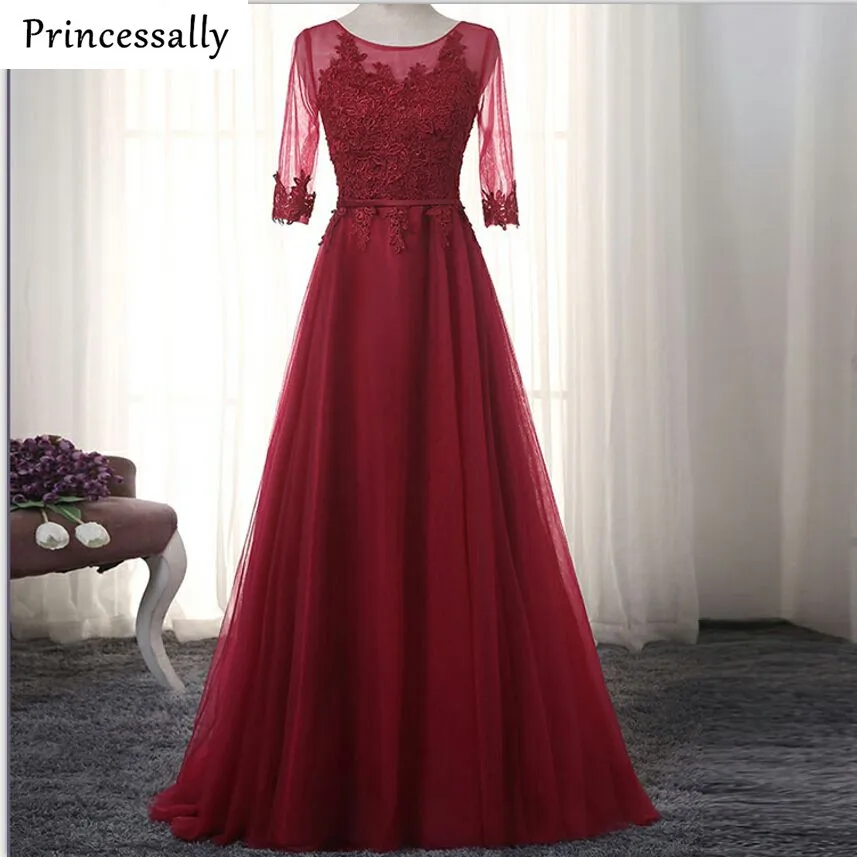 Мятно зеленое платье подружки невесты винно Красное Кружевное элегантное