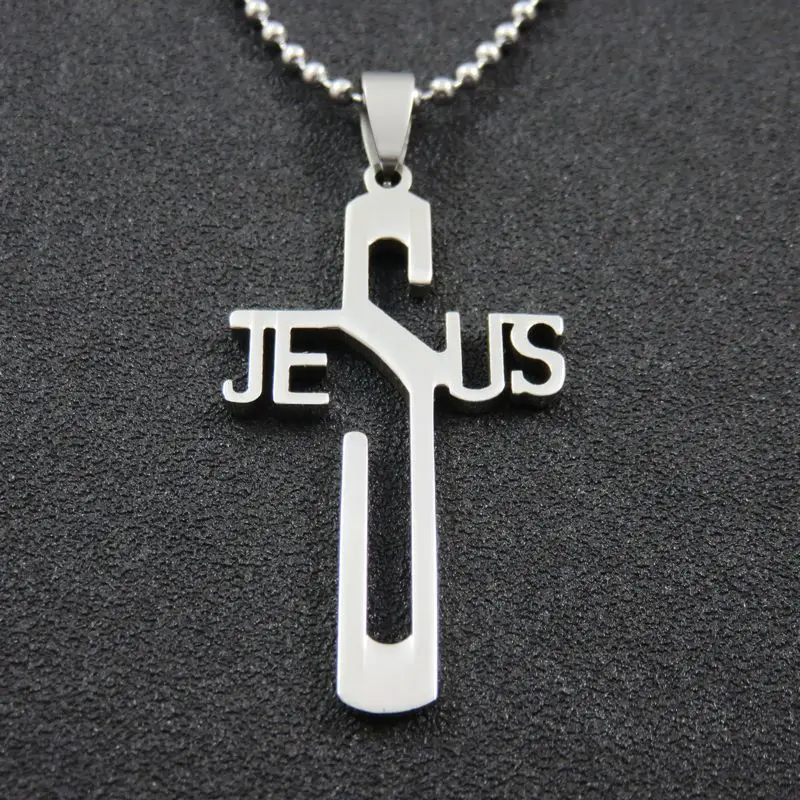 Factory Price Jesus Pendant 316L Stainless Steel Cross Necklace For Man & Women Fashion Jewelry | Украшения и аксессуары