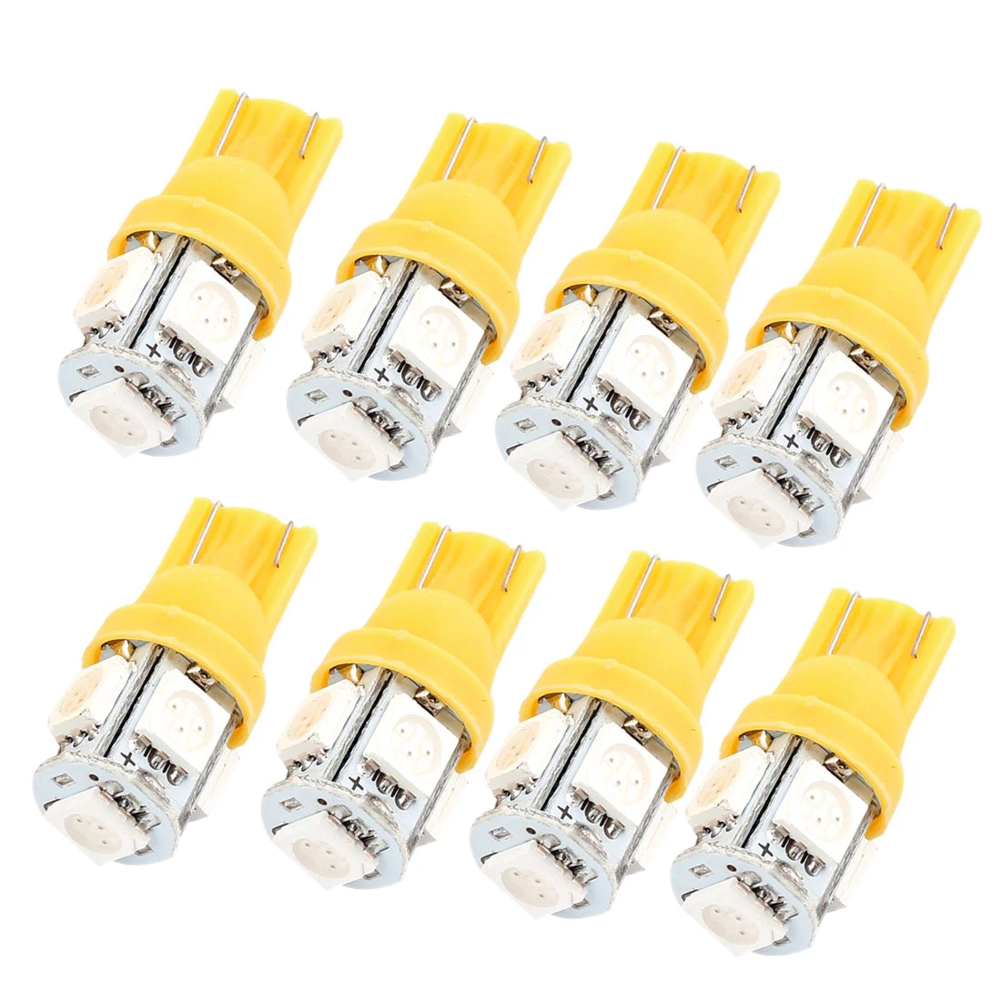 Автомобильный T10 168 194 янтарь 5-SMD 5050 светодиодный внутренний светильник лампа 8 шт.