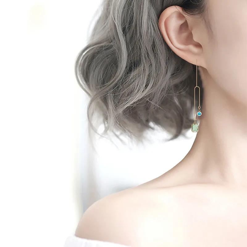 Laamei Для женщин Нерегулярные Bijoux Блестящий горный хрусталь серьги рождественские