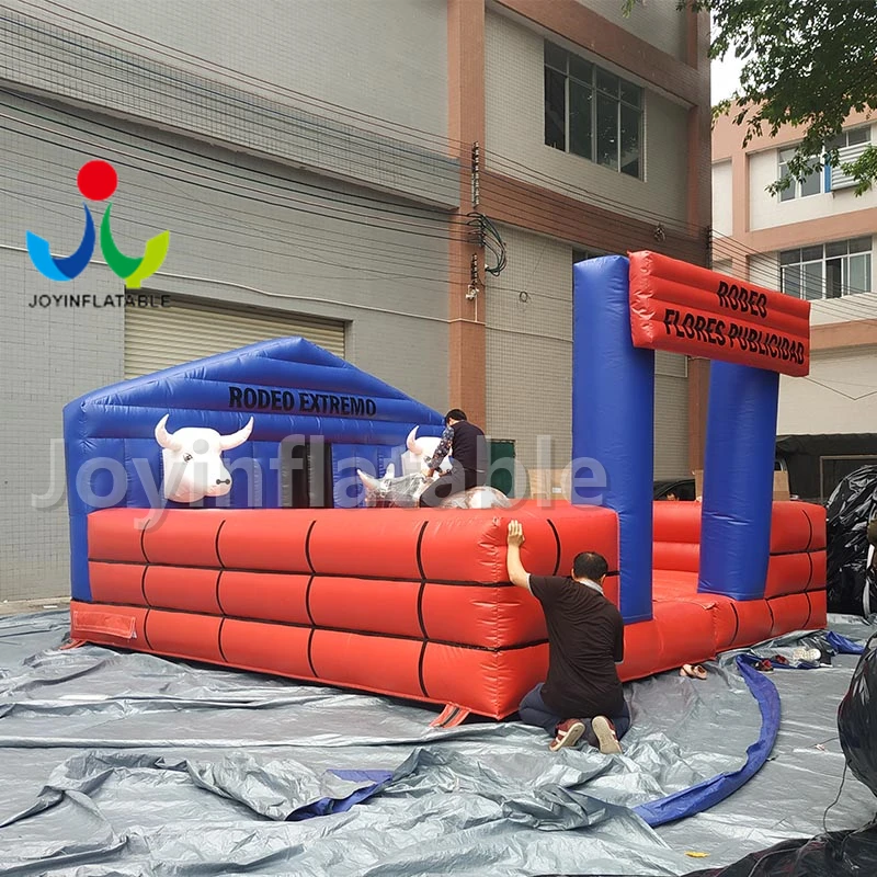Pаспродажа Дешевый Забавный наружный надувной механический ковбойский Родео Булл с надувным ковриком