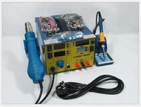 upgrade saike 909d 3 in 1 hot air gun rework station soldering station dc power supply 220v or 110v