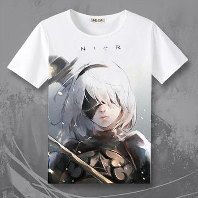 Новая игра NieR Automata 2B футболка NieR: Automata футболка для мужчин и женщин футболки TX009 - Цвет: 3