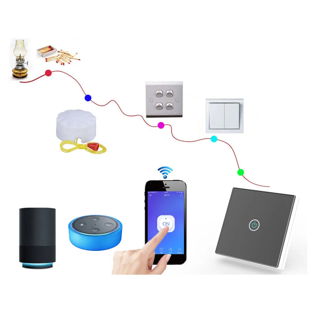 Умный дом Zigbee беспроводной модуль переключателя для Echo/Smart Things Hub модуль Apple/Android APP управления R#0404