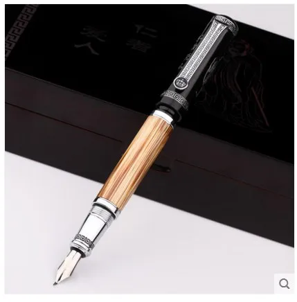 

Duke Classic Confucius Series Bamboo Metal 0.7 mm/1.2 mm Iridium Nib Fountain Pen for choose Ink Pens for Gift