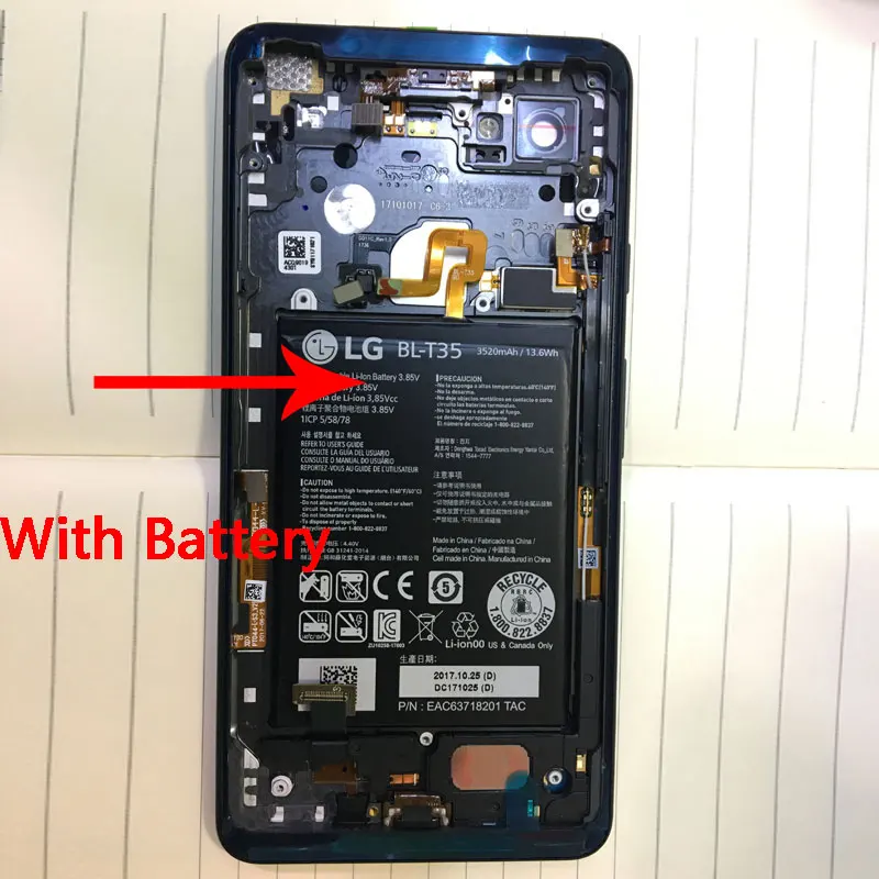BINYEAE 6,0 ''металлический задний корпус крышка батареи для Google Pixel 2XL с батареей+ небольшие части задняя крышка двери+ Инструменты