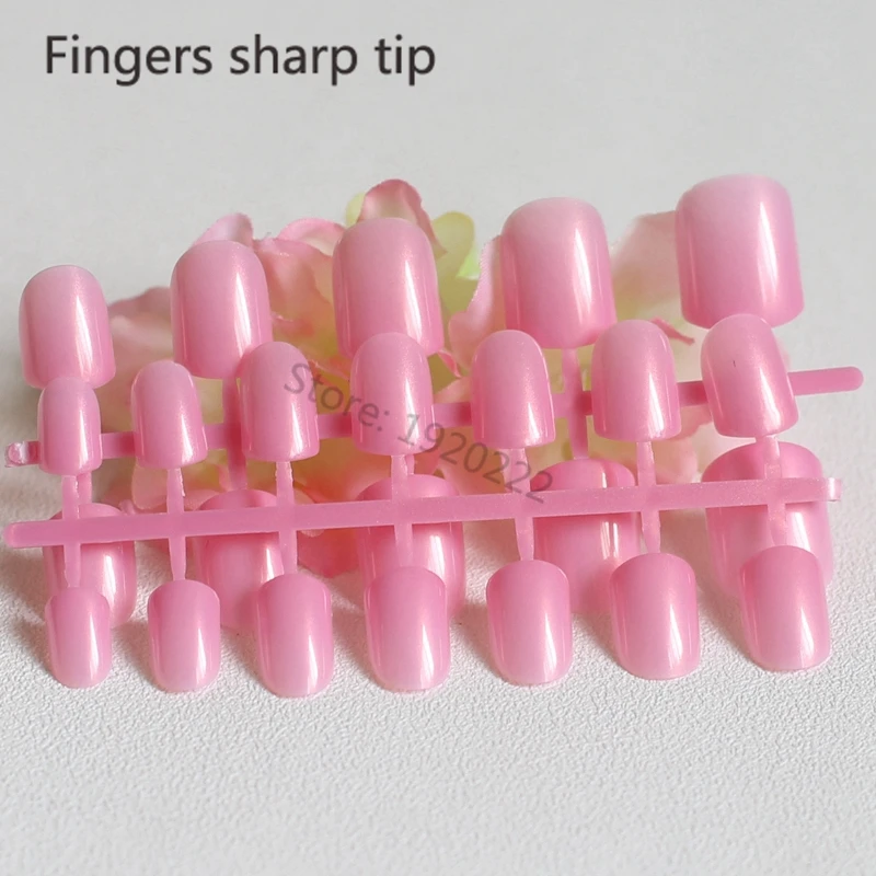 2022 модный красивый яркий цвет ногтей фотосессия короткий абзац 24 шт персиковый