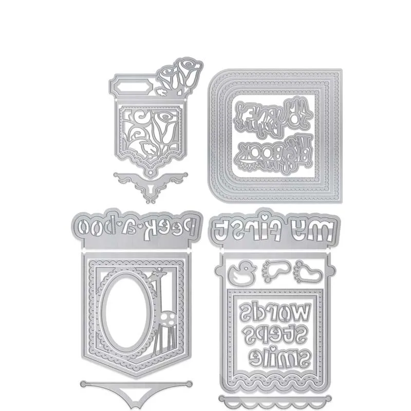 All Книги металлические Вырубные штампы трафареты для DIY скрапбукинга альбом бумага карты декоративные ремесло тиснение штампы - Цвет: All