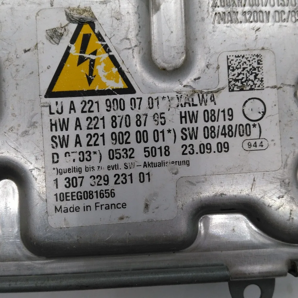 221 900 07 01 фар бортовой компьютер 130732923101 1 307 329 231 09 для Mercedes S 450 500 550 600 63 65