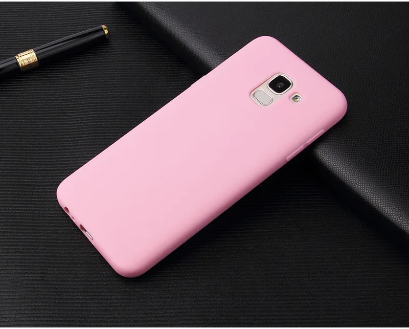Чехол для Samsung Galaxy j6 2018 мягкий силиконовый чехол карамельных цветов Plus j600 j610f