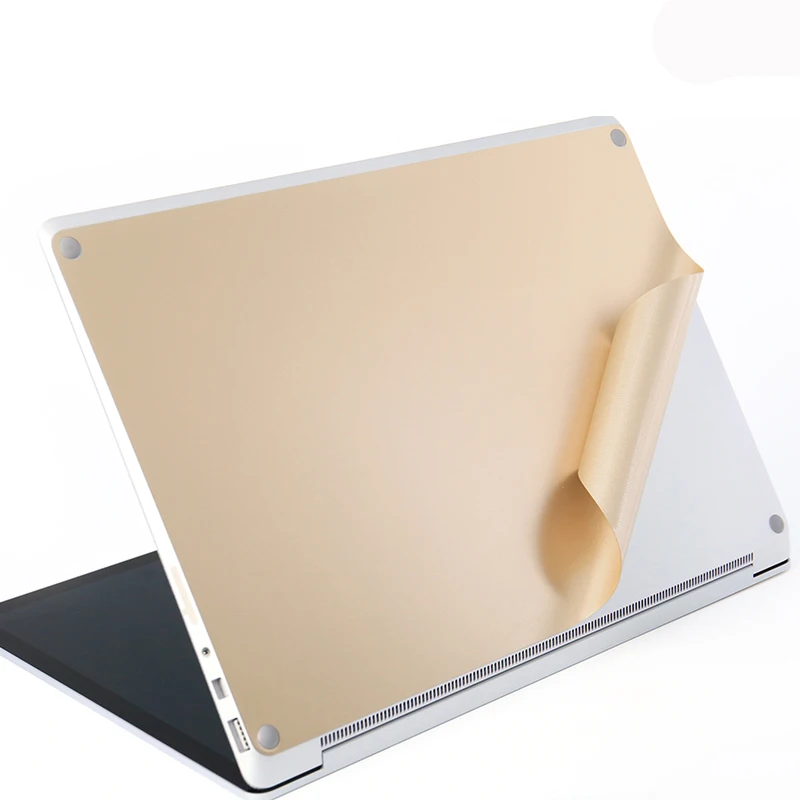 Для ноутбука microsoft Surface анти-наклейка с надписью съемные наклейки Премиум Защитный чехол для кожи цвет шампанского золото полный корпус Защита