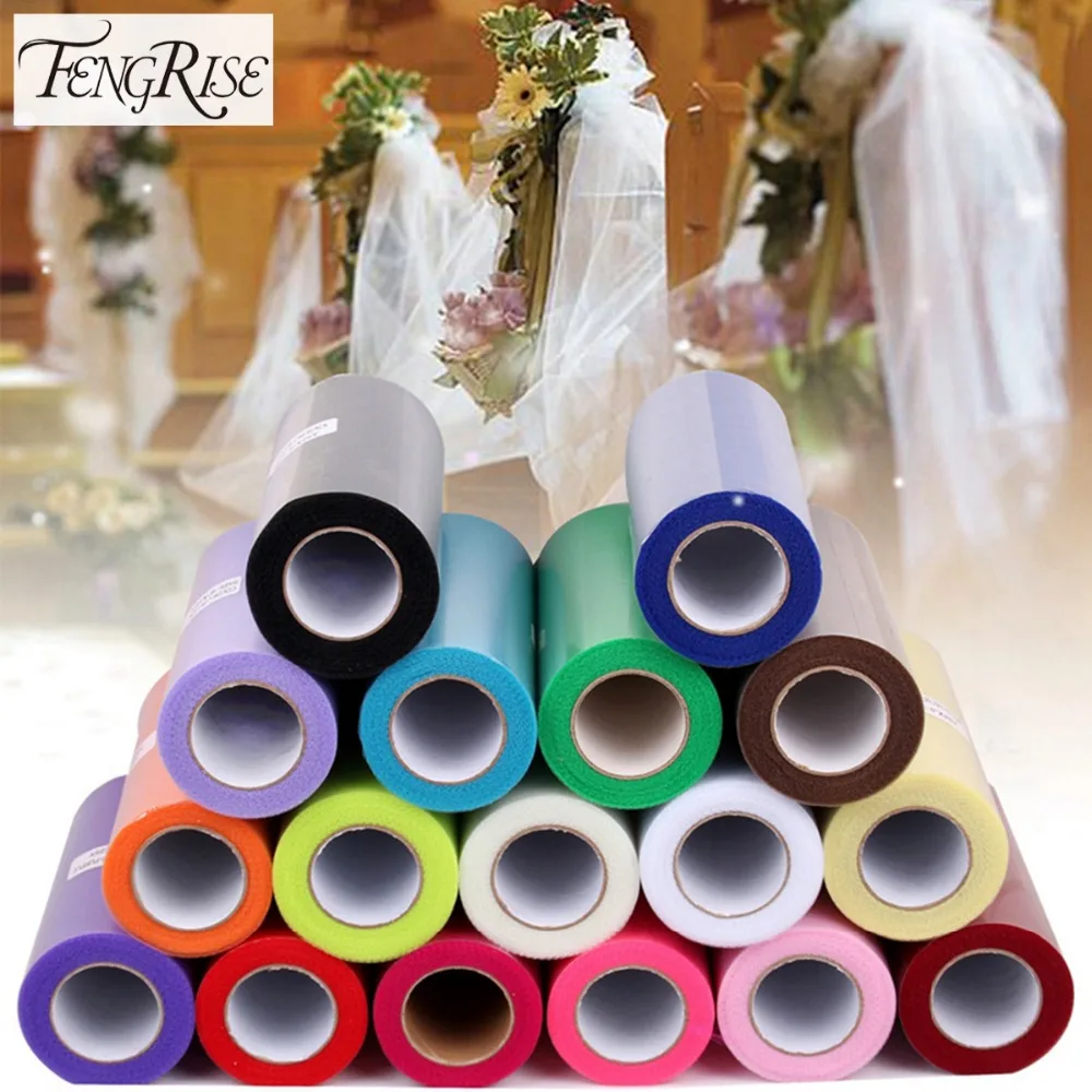 FENGRISE 15 см 25 ярдов DIY скрученный Тюль Туту Одежда швейная ткань вечерние подарок
