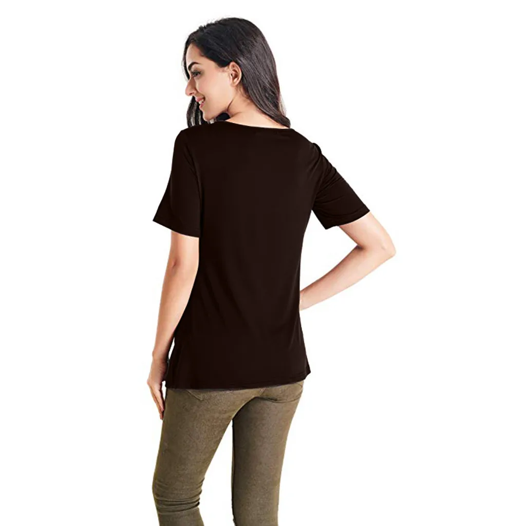 SAGACE женская блузка для грудного вскармливания топы летняя рубашка футболки