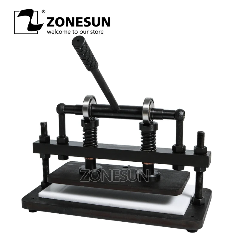 ZONESUN 3616 см двухколесная ручная машина для резки кожи сумок фотобумаги ПВХ/ЭВА