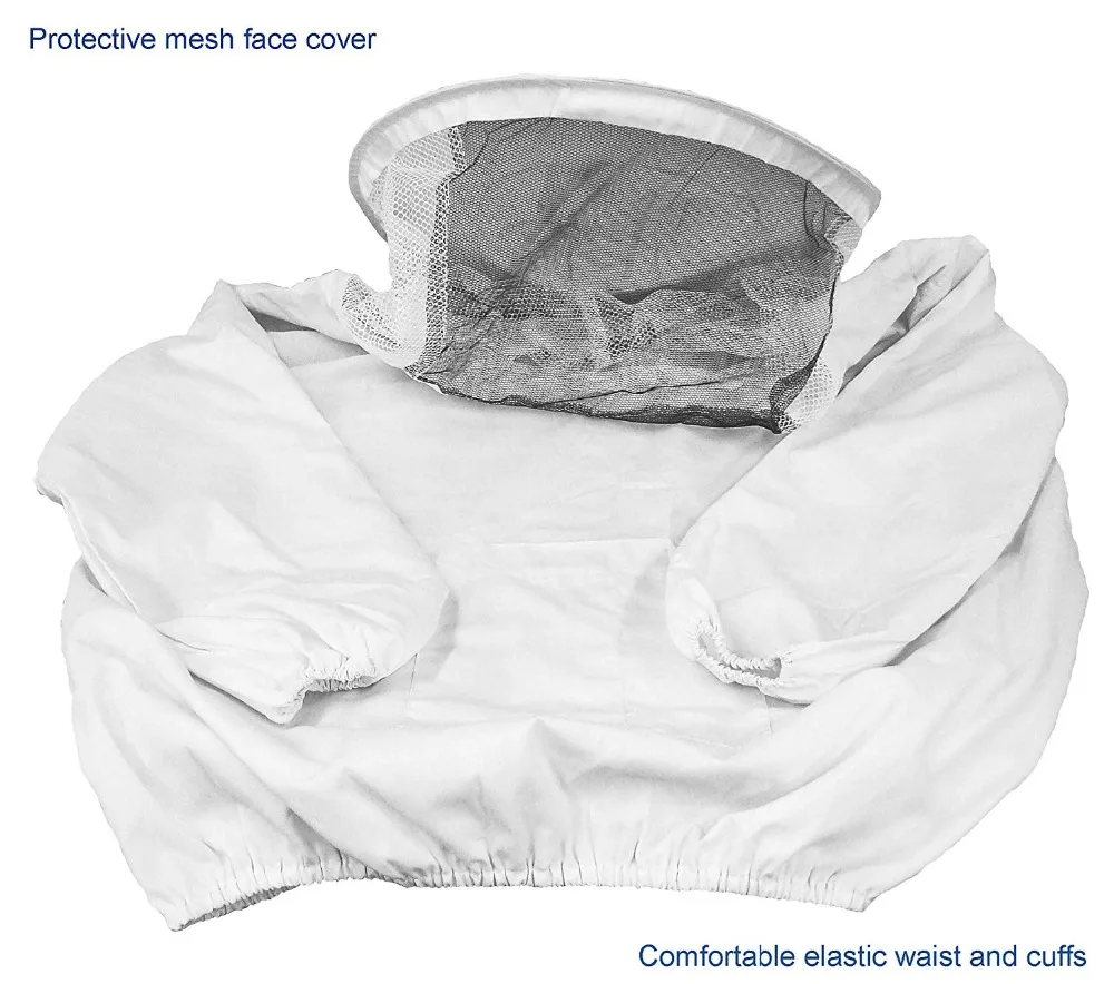 Protective Beekeeping Gloves Safe Layer Suit Bite Protection Unisex Defend Bee Keeping Jacket Veil Safety Cloth | Дом и сад