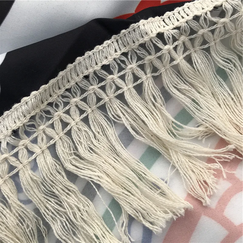 Летний Индийский Слон Мандала Цветок Богемия кисточки гобелен настенный пляжный