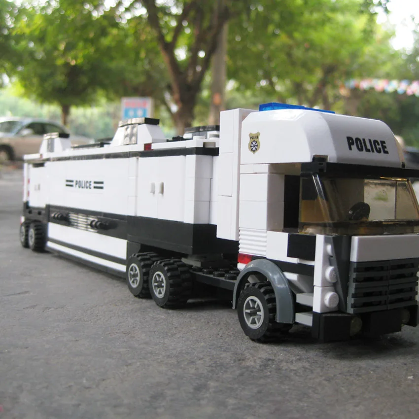 KAZI Модели Строительные наборы совместимы с lego city police 671 3D блоки образовательные