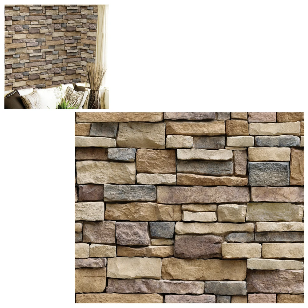 3D наклейки на стену имитация кирпича Декор для спальни украшения дома камень ПВХ