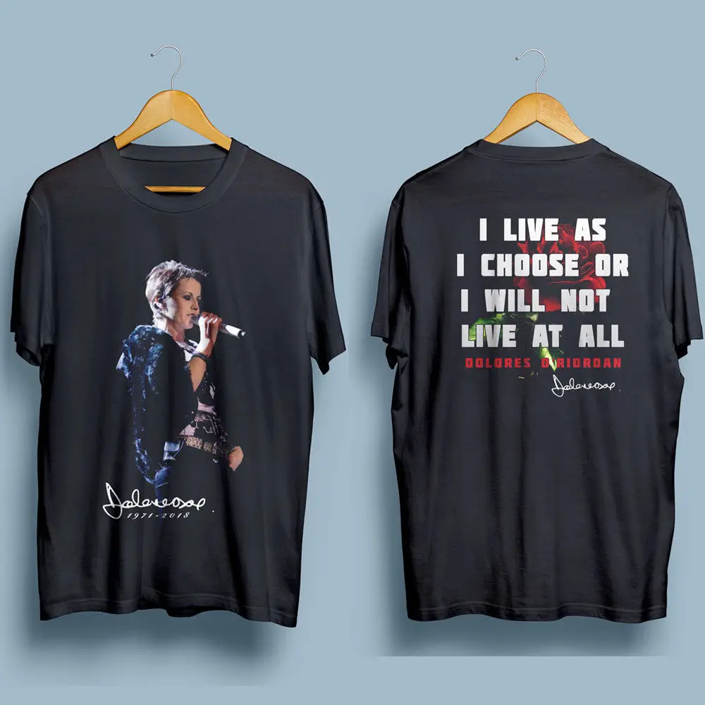 Черная футболка с клюквой Долорес О 'Риордан Рип Менс S 4Xl|t shirt|black t shirtshirt |