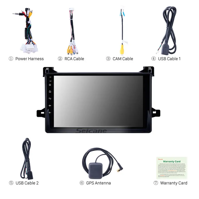 Seicane 9 дюймов 2din Android 8,1 HD сенсорный экран автомобиля радио gps для Toyota Prius Поддержка wifi Bluetooth DVR камера заднего вида