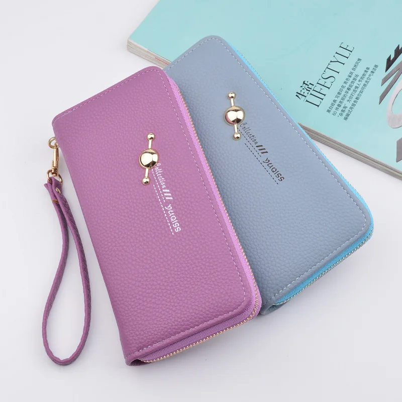 Женские кошельки из искусственной кожи женские Длинные для монет с застежкой