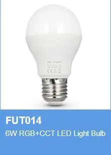 Mi Light AC85V 265V 110V 220V E27 E14 GU10 MR16 4W 5W 6W 9W 12W RGB + CCT Светодиодная лампа работает с