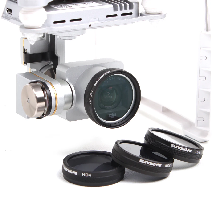 ND8 диммер ND 8 световая микроскопия фильтр для объектива DJI Phantom 4/3 Professional \ Advanced