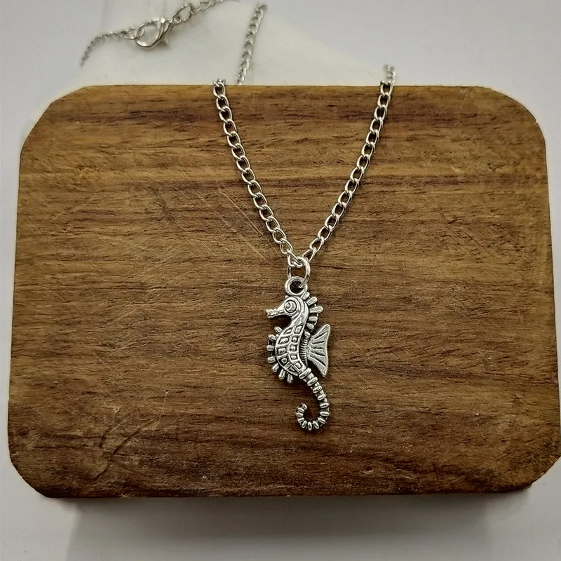 Новые модные подвески Seahorse короткая цепочка с крестом мужское женское