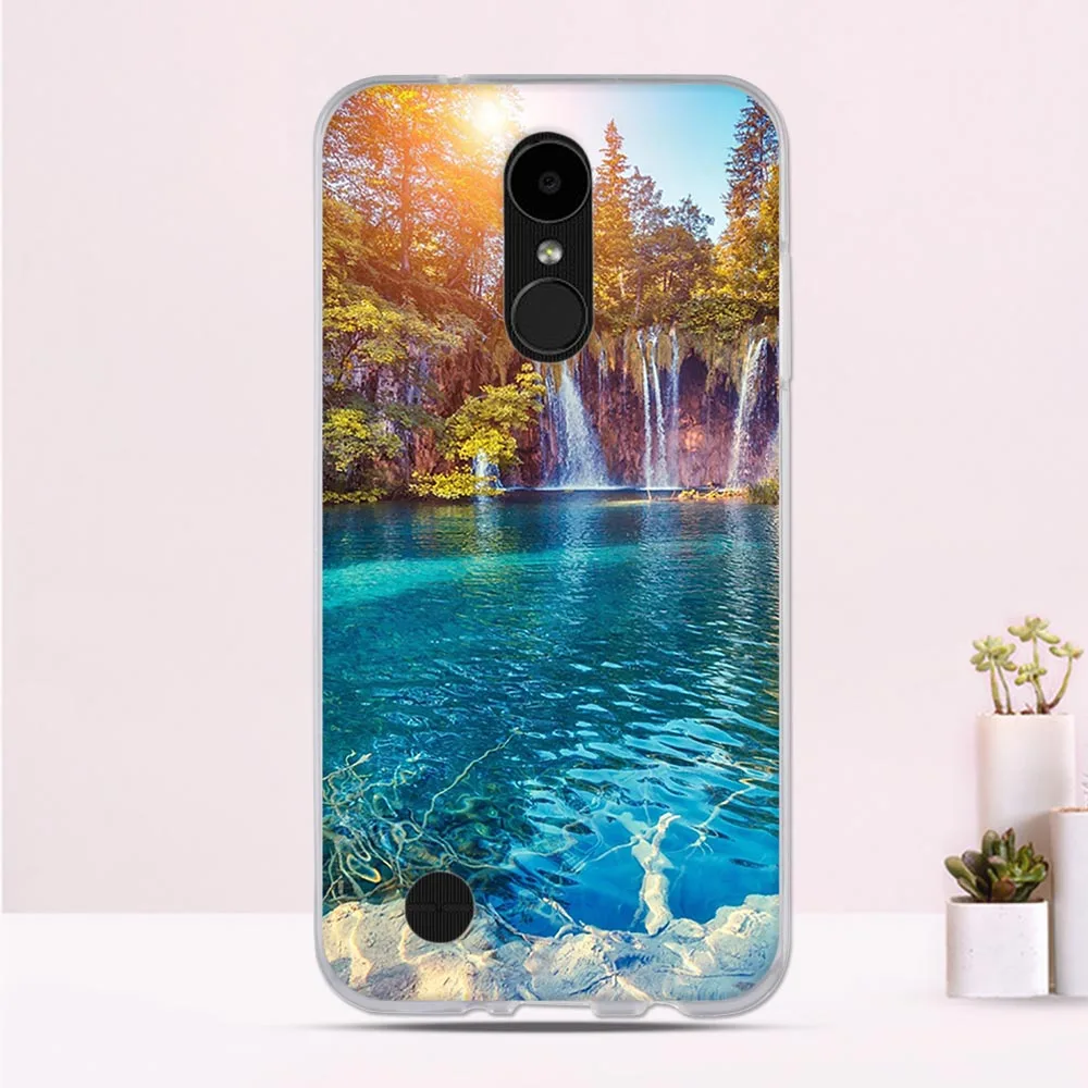 For LG K4 2017 Case Silicon Soft TPU Cute Cats Cover for M160 Phoenix 3 Fortune LV1 LV3 Bag K8 | Мобильные телефоны и