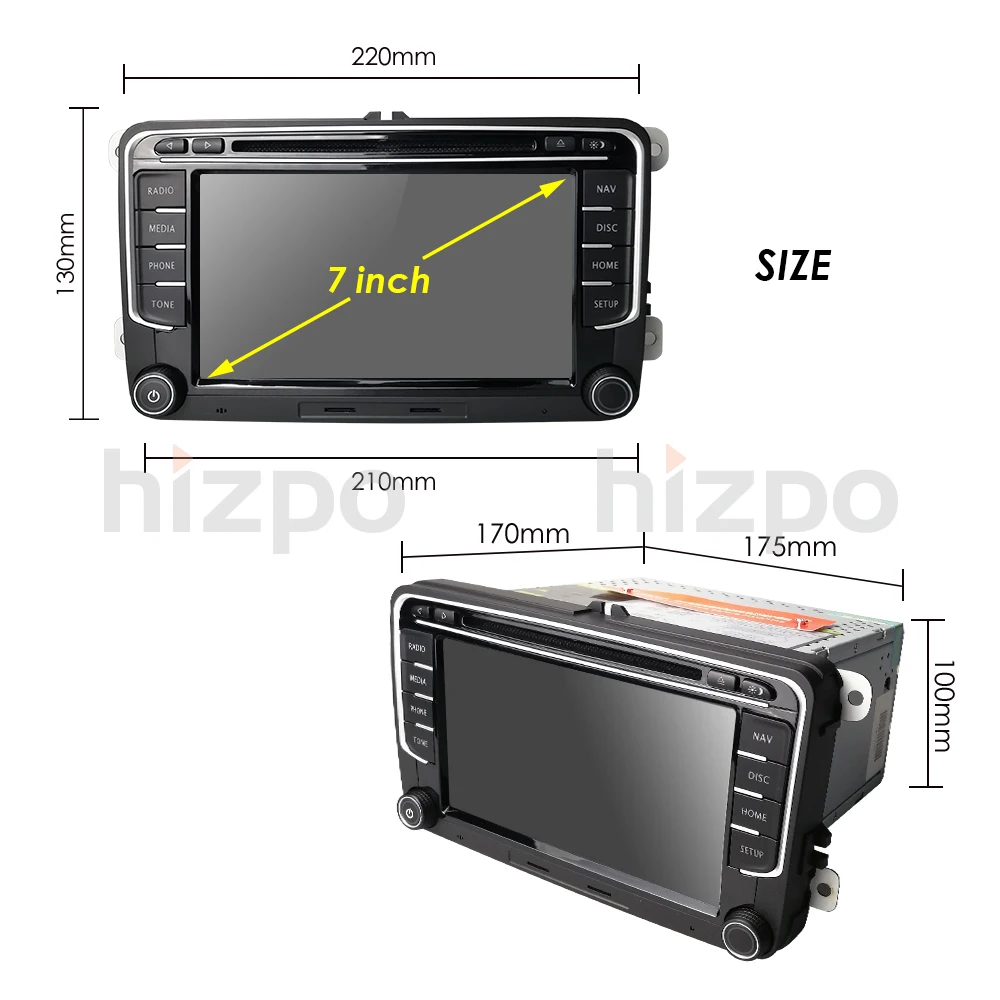 Автомобильный dvd-плеер для V W/Volkswagen/Golf/Polo/Tiguan/Passat/b7/b6/SEAT/leon/Skoda/Octavia " радио gps BT камера зеркальное соединение