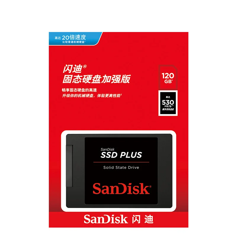 SanDisk SSD PLUS Внутренний твердотельный накопитель 120 ГБ 240 ГБ 480 ГБ SATA III 2," жесткий диск твердотельный диск SSD для настольного ноутбука